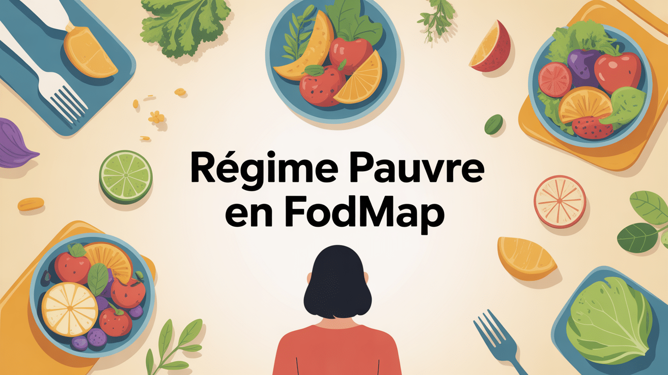 300 aliments pauvres en fodmap régime illustration confort