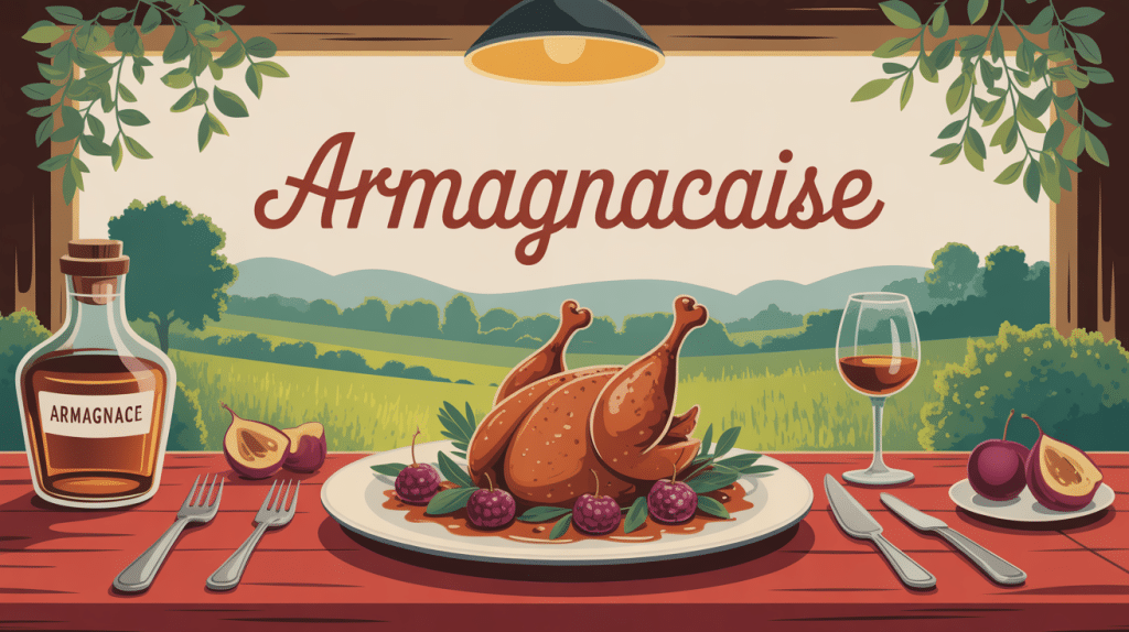 illustration armagnacaise cuisine gasconne traditionnelle