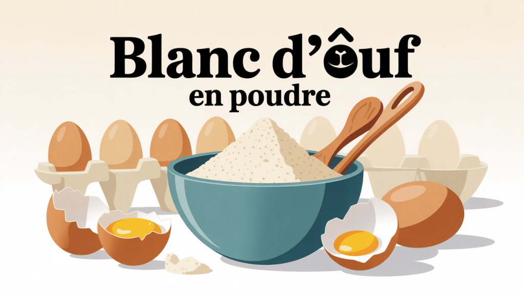 blanc d oeuf en poudre illustration bol poudre ustensile