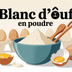 blanc d oeuf en poudre illustration bol poudre ustensile