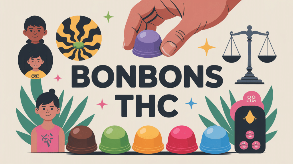 Illustration bonbon thc risques effets légaux