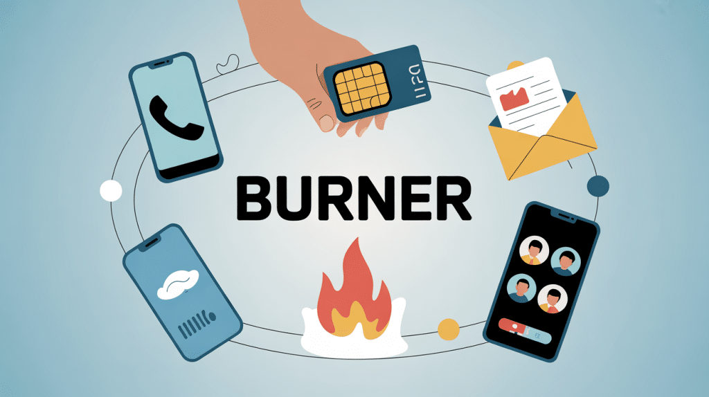 burner illustration outils jetables confidentialité
