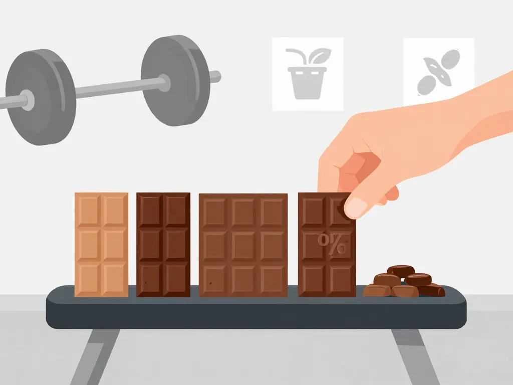 choisir chocolat noir muscu gym cacao