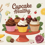 Plateau cupcakes healthy, ingrédients naturels