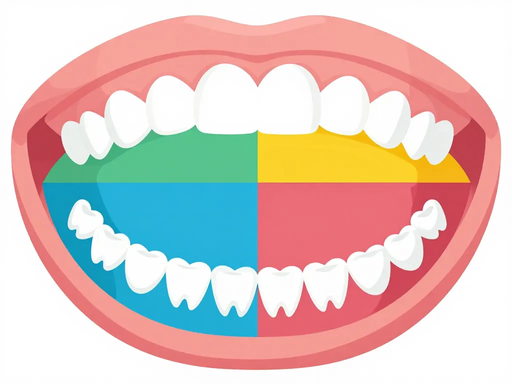 dents numérotation quadrants bouche diagramme
