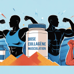 dose collagene par jour musculation illustration athlètes shakers articulations