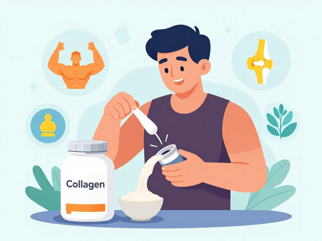 dose collagene par jour musculation athlete prise poudre récupération