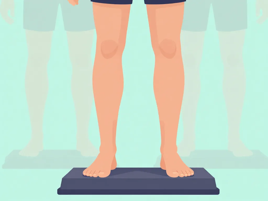 personne en exercice sur la pointe des pieds pour mollet court