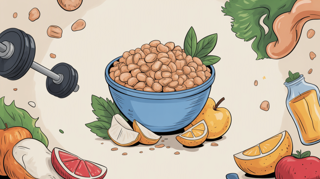 flocon d avoine prise de masse bol haltères nutrition