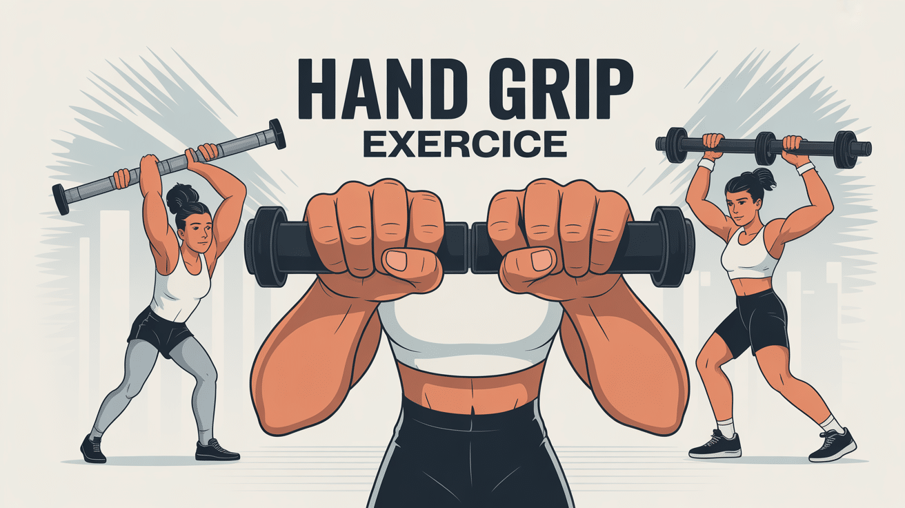 illustration main et avant-bras hand grip exercice