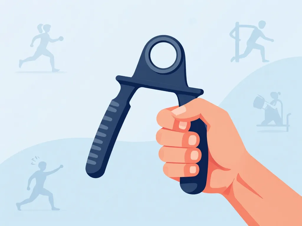 mains et avant-bras hand grip exercice avec muscles ciblés