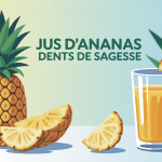 Illustration jus d'ananas dents de sagesse apaisement