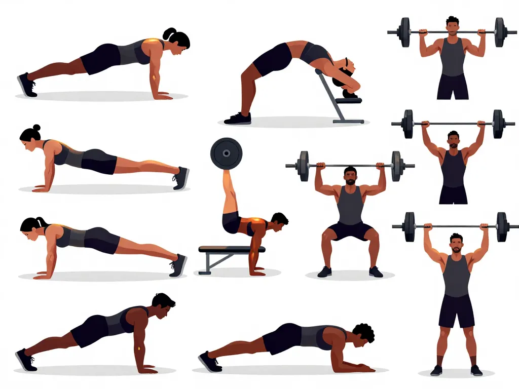 muscle haut du corps mouvements polyarticulaires