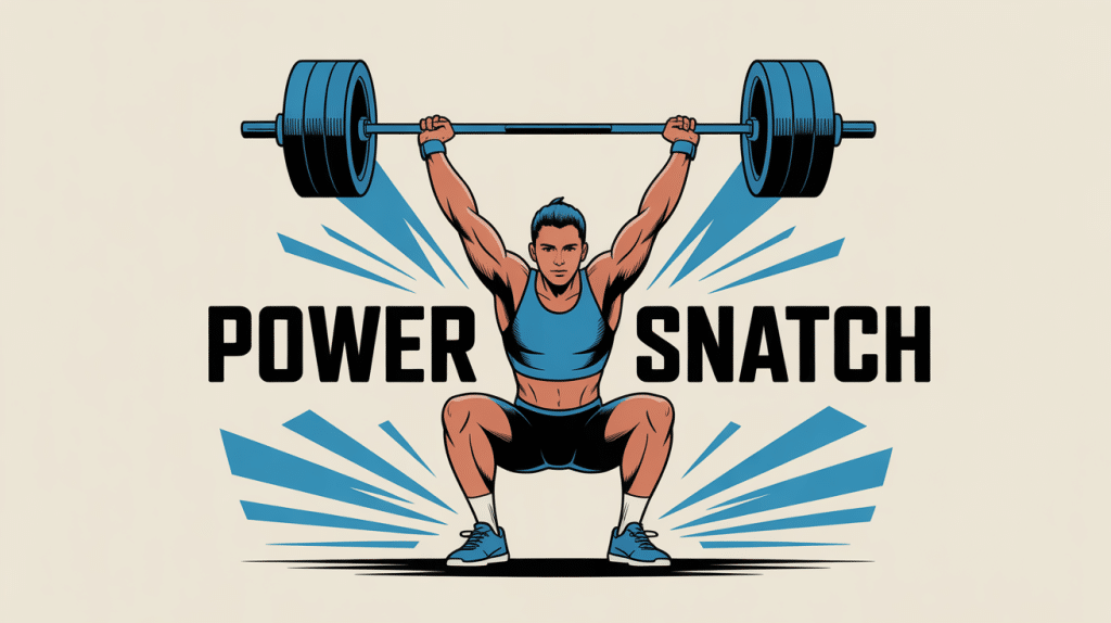 illustration athlète power snatches CrossFit