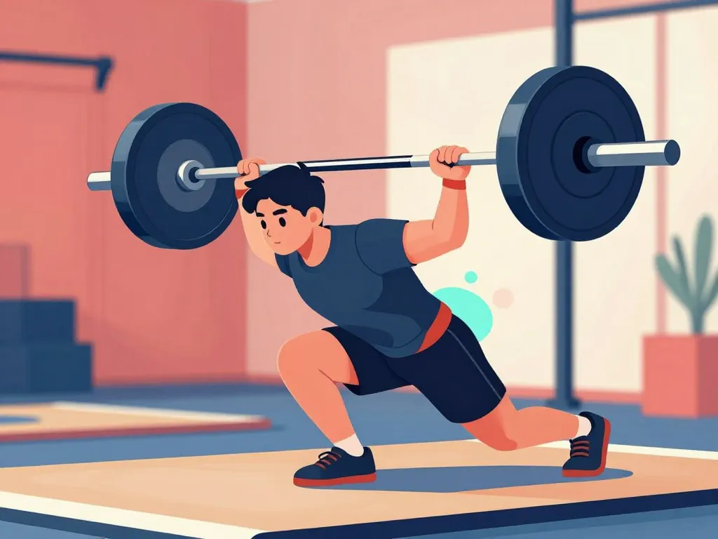 début et extension power snatches posture grip