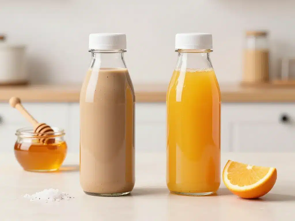 deux boissons pre workout maison avec café et jus