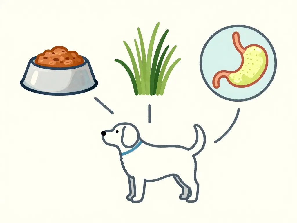 Diagramme causes vomi de la mousse chien