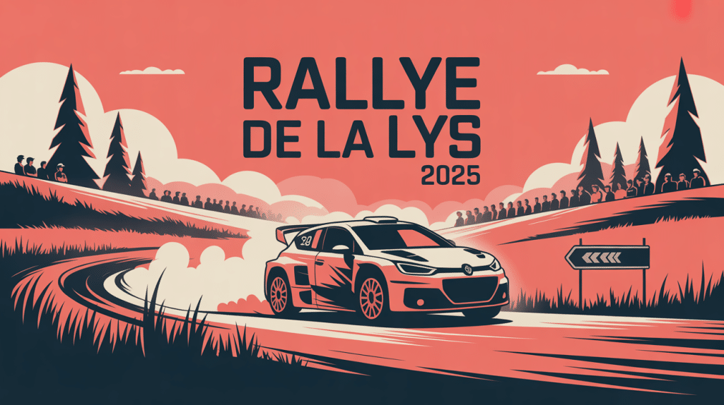 Illustration rallye de la lys 2024 voitures spectateurs Flandres