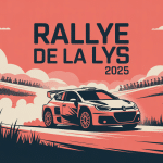 Illustration rallye de la lys 2024 voitures spectateurs Flandres