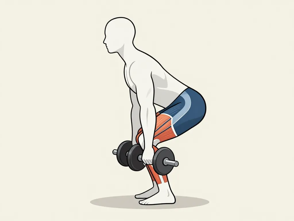 diagramme technique souleve de terre jambe tendue haltere forme correcte