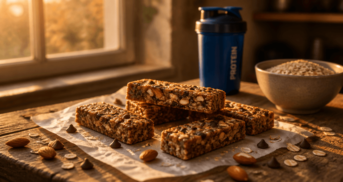 barres de cereales proteinees maison amandes chocolat