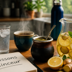 boisson pour perdre du poids eau the vert mate gingembre citron