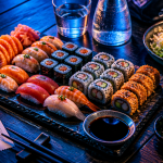 est ce que les sushis font grossir, plateau de sushis variés