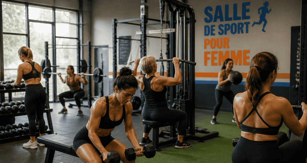 femme salle de sport musculation
