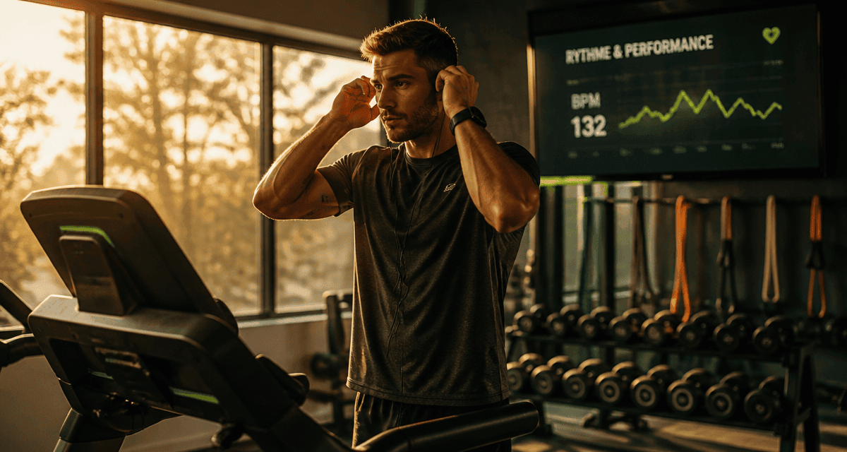fitness en musique salle de sport écouteurs