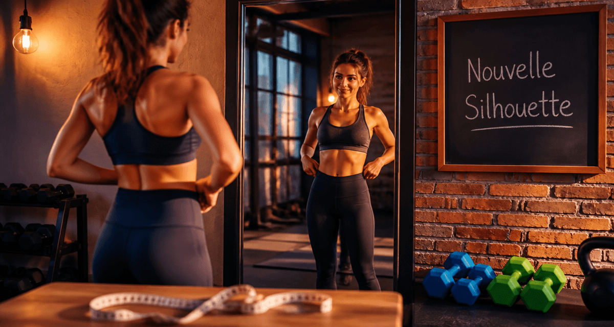 je ne perds pas de poids mais je m affine femme legging miroir