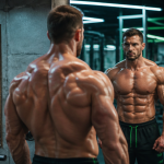 L homme le plus muscle au monde pose en salle de musculation