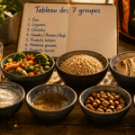 les 7 groupes d aliments tableau bols variés
