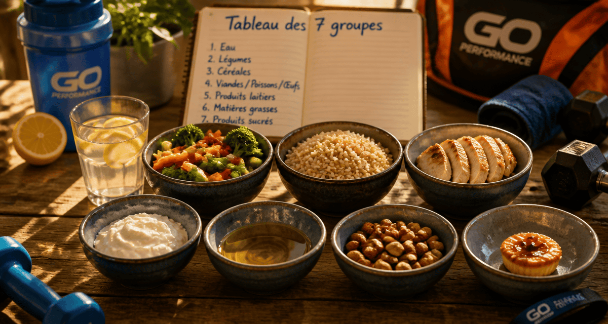 les 7 groupes d aliments tableau bols variés