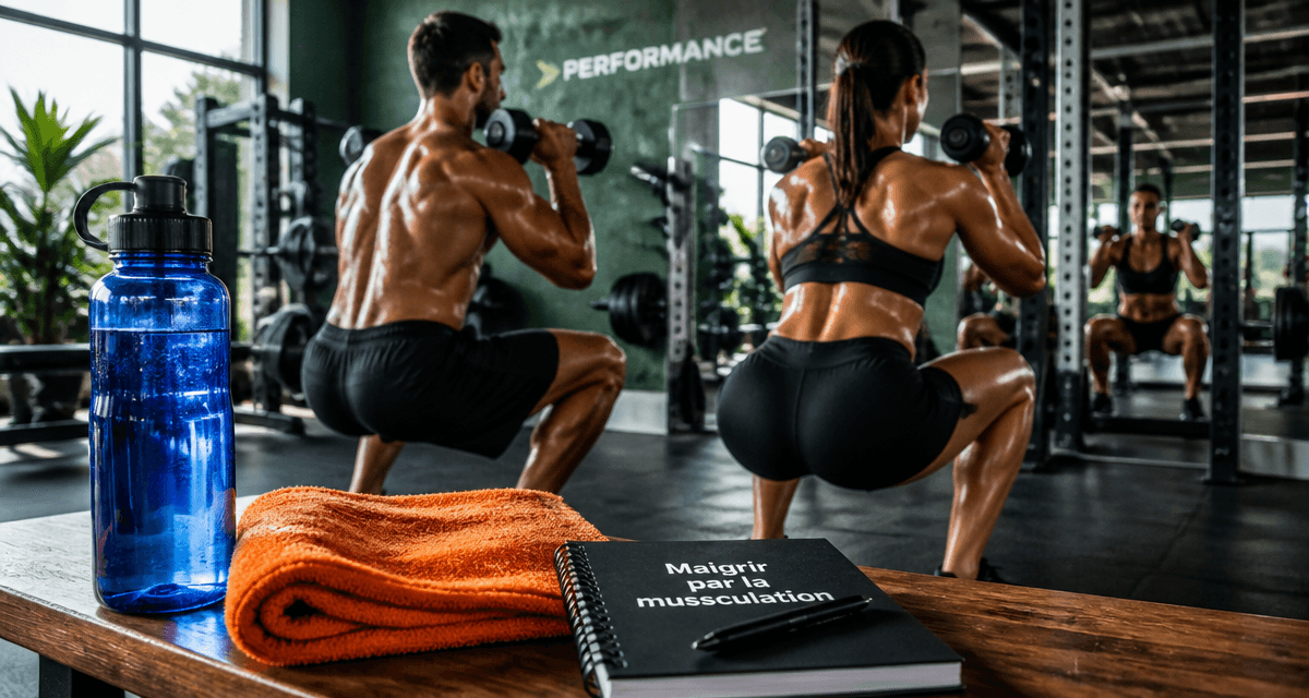 maigrir par la musculation homme femme haltères