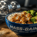 Manger prise de masse bowl poulet riz avocat