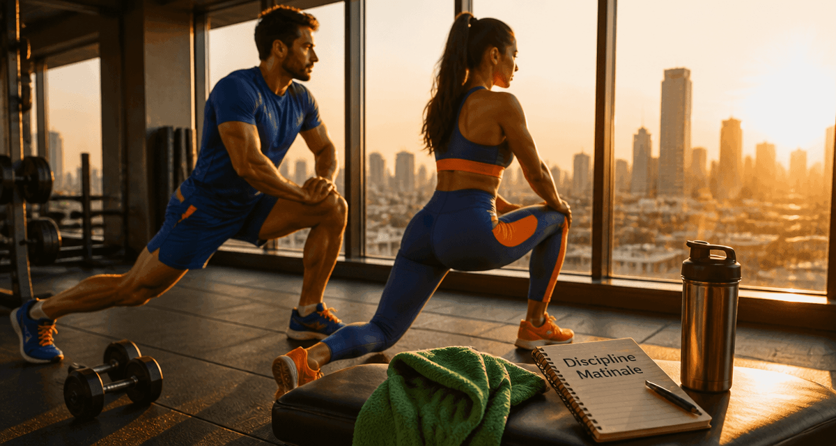 musculation le matin homme femme salle sport