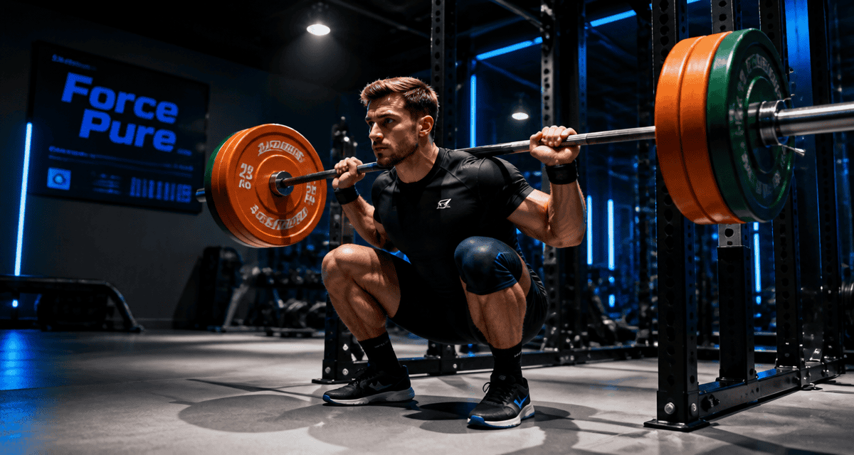 musculation pour la force athlète squat barre