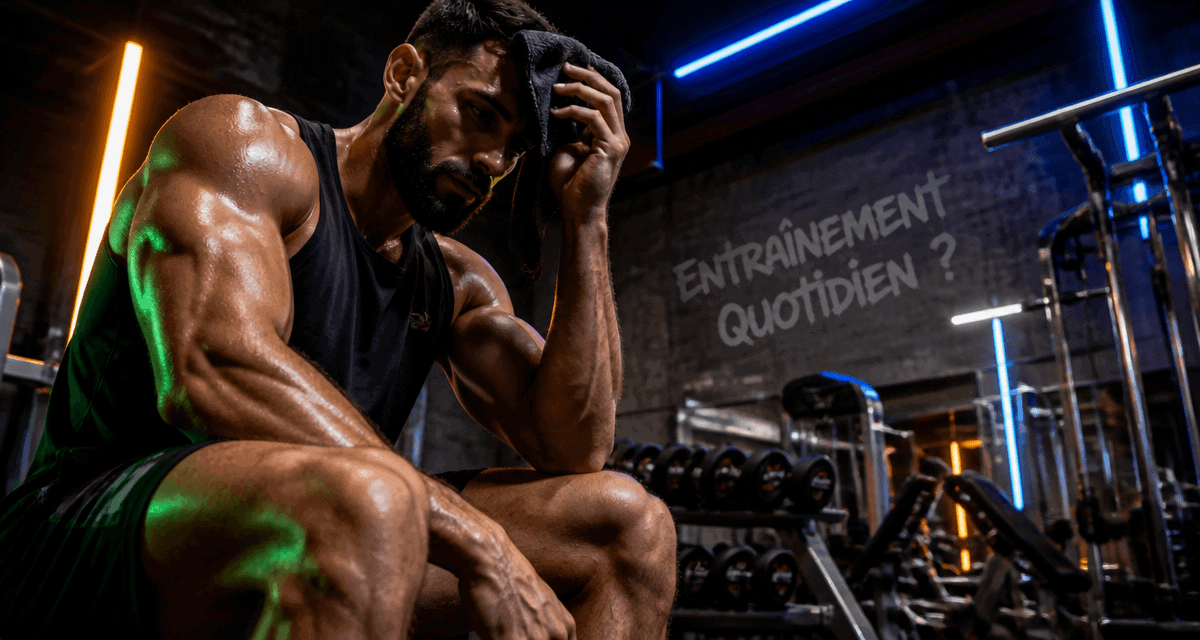 musculation tous les jours athlète alerte surentraînement