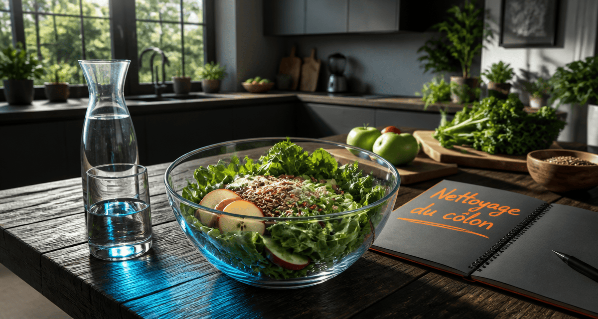 nettoyage du côlon et perte de poids avec aliments frais