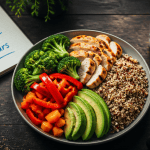 plan alimentaire pour perte de poids assiette légumes poulet quinoa