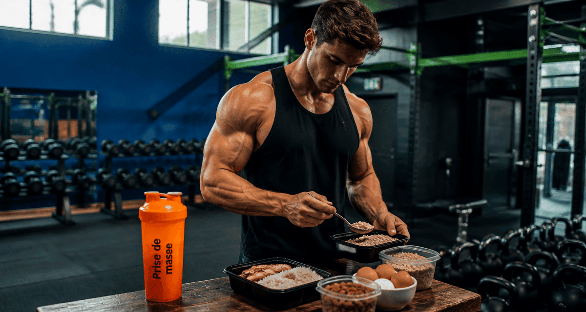 prise de masse musculaire aliments repas sportif