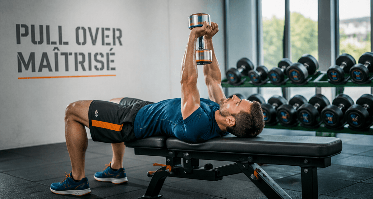 pull over exercice haltère sur banc