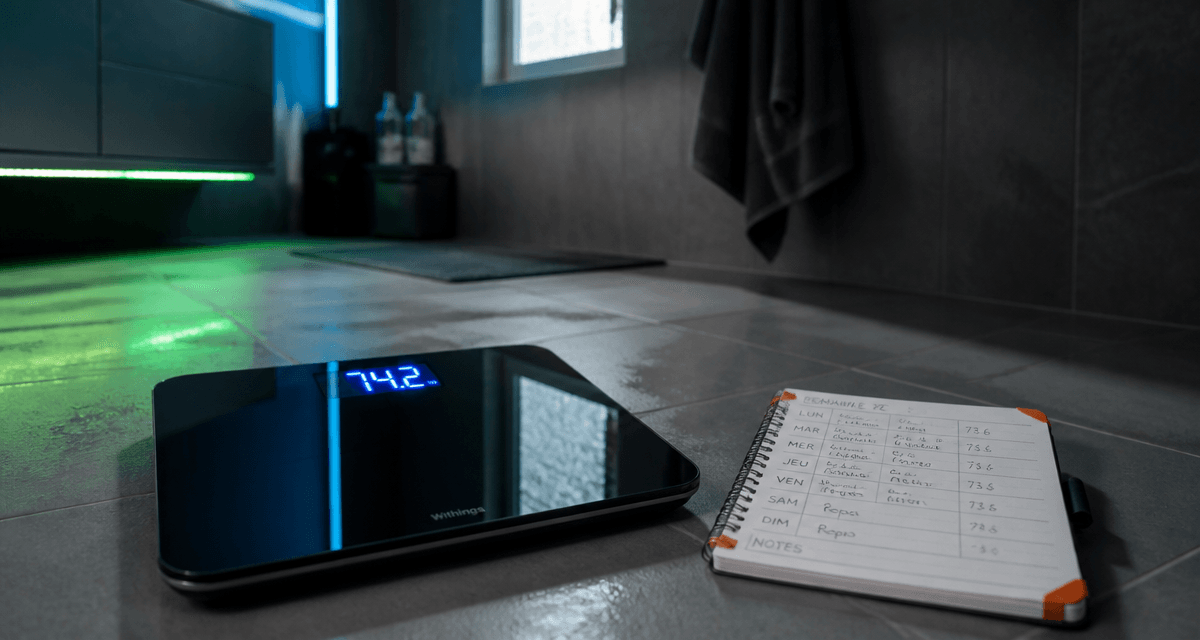 si on se peser le soir combien enlever balance digitale