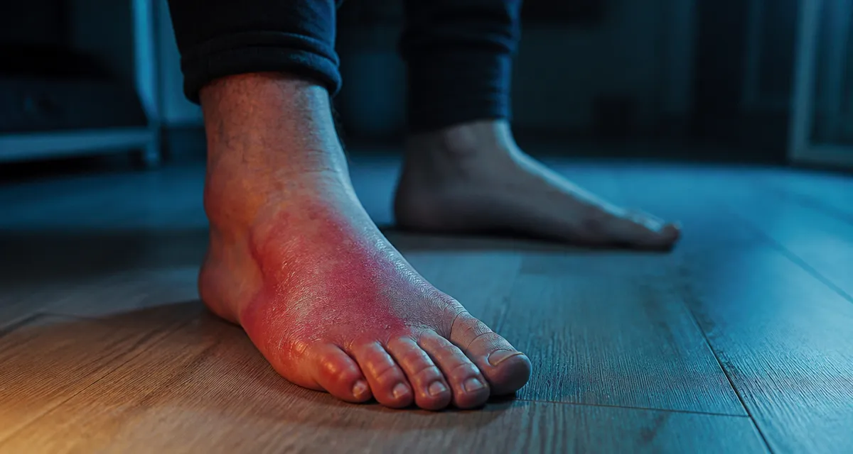 algodystrophie du pied traitement illustration phases
