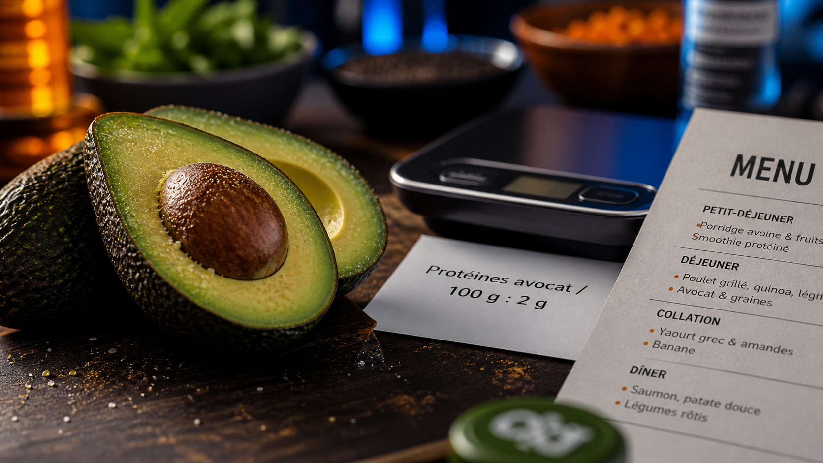 Combien de proteine dans un avocat : 2 g pour 100 g
