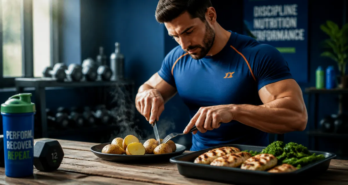 pomme de terre musculation plat sportif