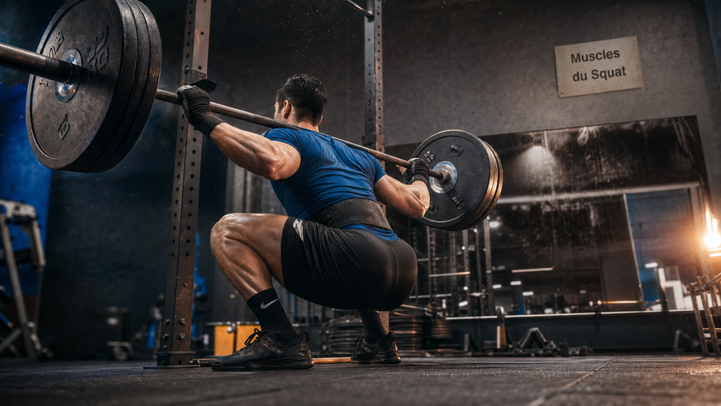 Quel muscle travaille les squat : principaux muscles