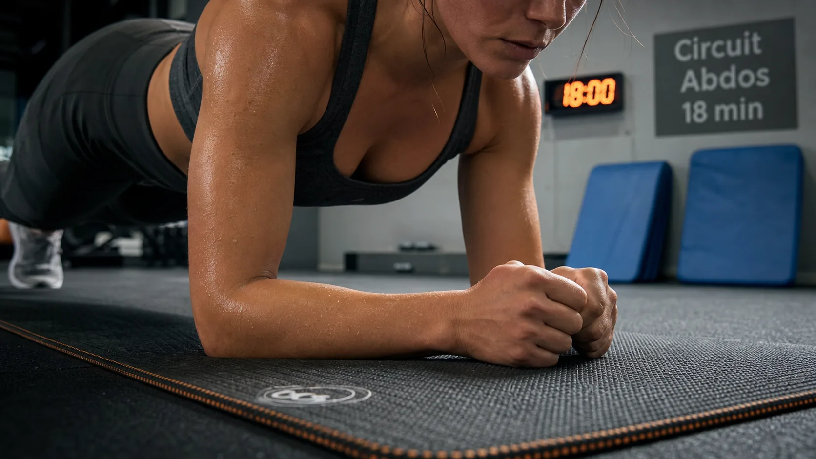 Circuit training abdos 18 minutes : planche sur avant-bras