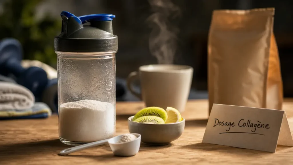 Combien de collagene par jour : dosage collagène en shaker