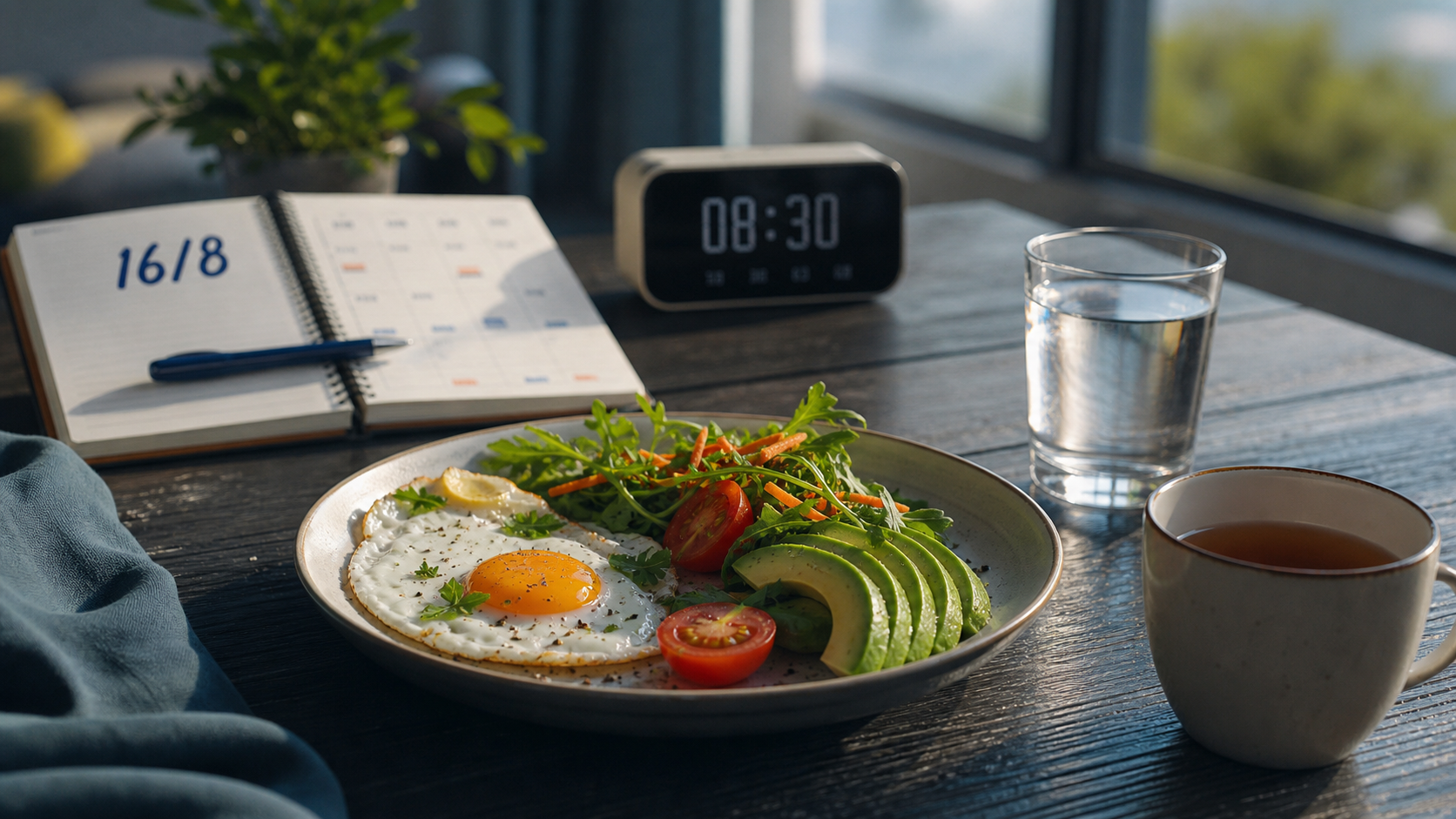 Comment faire le jeune intermittent 16/8 : repas et horaires